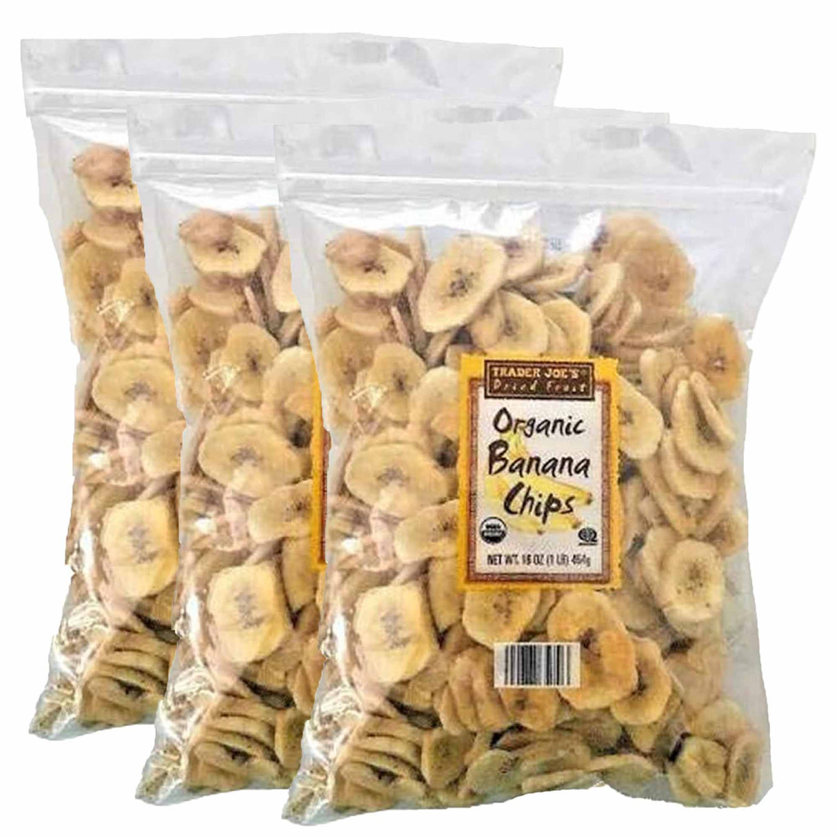 Trader Joe's Organic Banana Chips, 16 oz