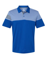 Adidas® Heathered 3-Stripes Colorblocked Polo