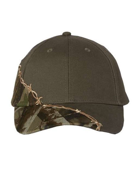 Licensed Camo with Barbed Wire Embroidery Cap