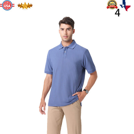 Jens Polo T-Shirt -Cotton Classic, Vintage, Regular or Relaxed-fit and Fitted polo