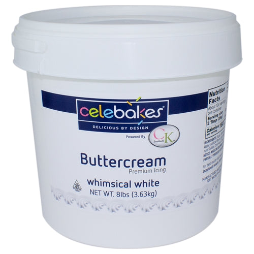 White Buttercream Icing- PHO-Free - 8 Pound Tub