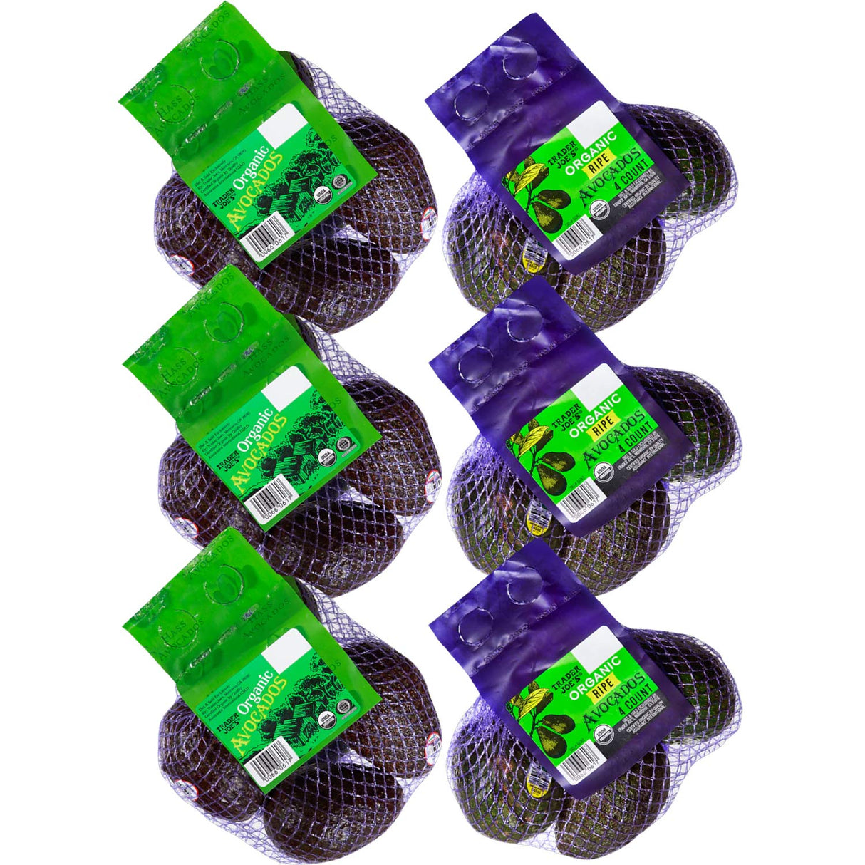 Fresh Organic Avocado 4 count 1 Each