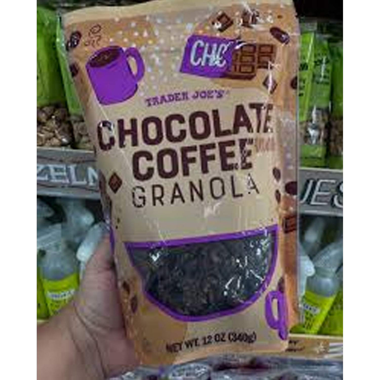 Chocolate Coffee Flavored Granola 12 Oz