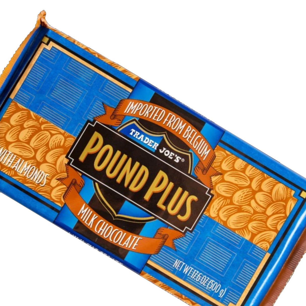Pound Plus Milk Chocolate Bar with Almonds /17.6 Oz