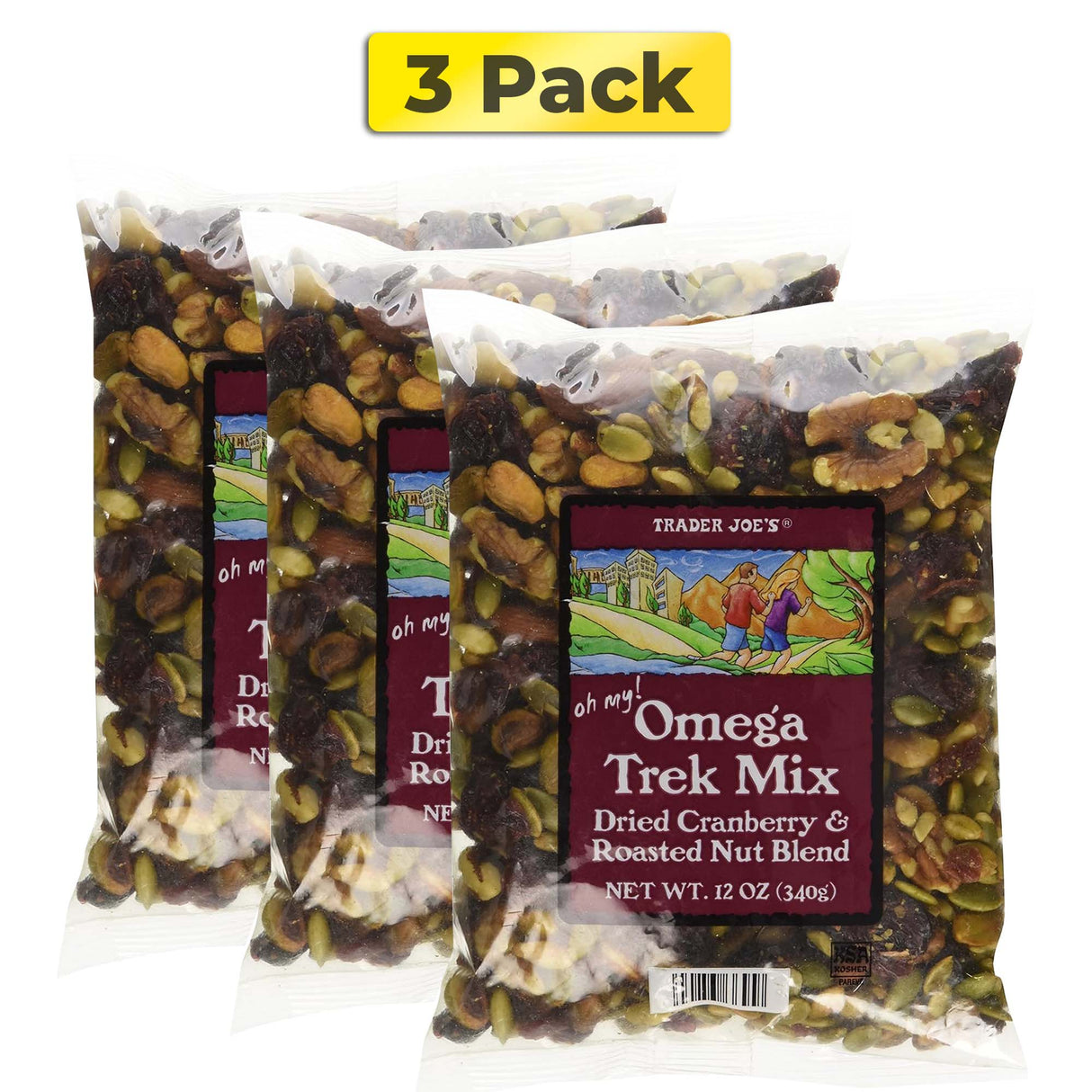 Trader Joe's Omega Trek Mix with Fortified Cranberries (12 oz)