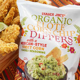 Trader Joes Organic Elote Corn Chip Dippers/9.75 Oz