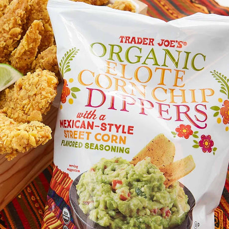 Trader Joes Organic Elote Corn Chip Dippers/9.75 Oz