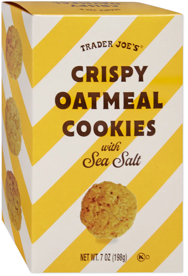 Crispy Oatmeal Cookies with Sea Salt 7 Oz