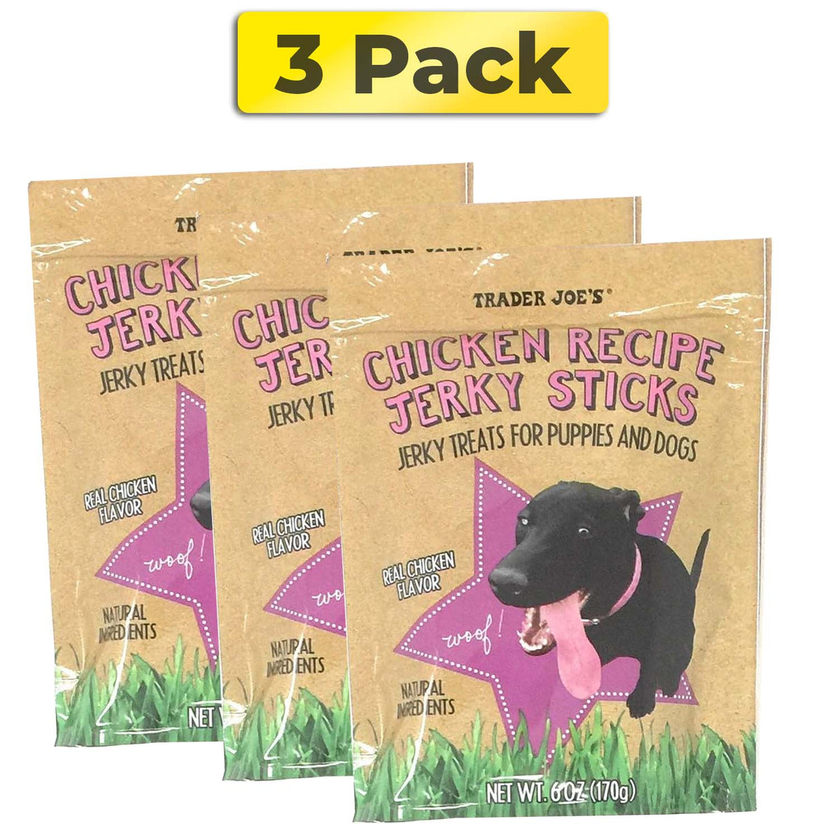 Trader Joe's Chicken Recipe Jerky Sticks 6 Oz. Bag