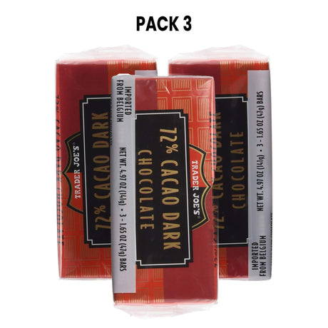 Cacao Belgian Dark Chocolate Bars 3.5 oz