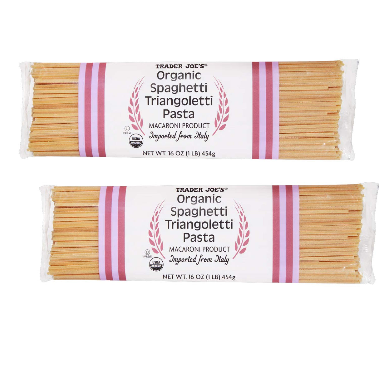 Organic Spaghetti Triangoletti Pasta 1 lb Authentic & Delicious