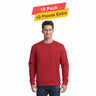 Fleece Pullover Sweatshirt - 10 Pack - 7.62oz/yd2  - 100% Polyester