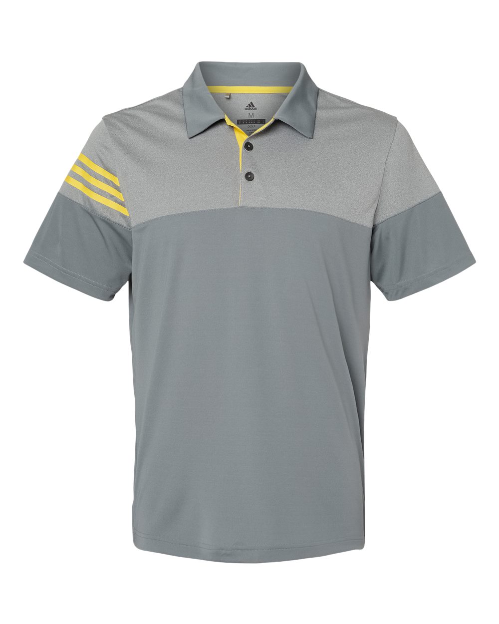 Adidas® Heathered 3-Stripes Colorblocked Polo