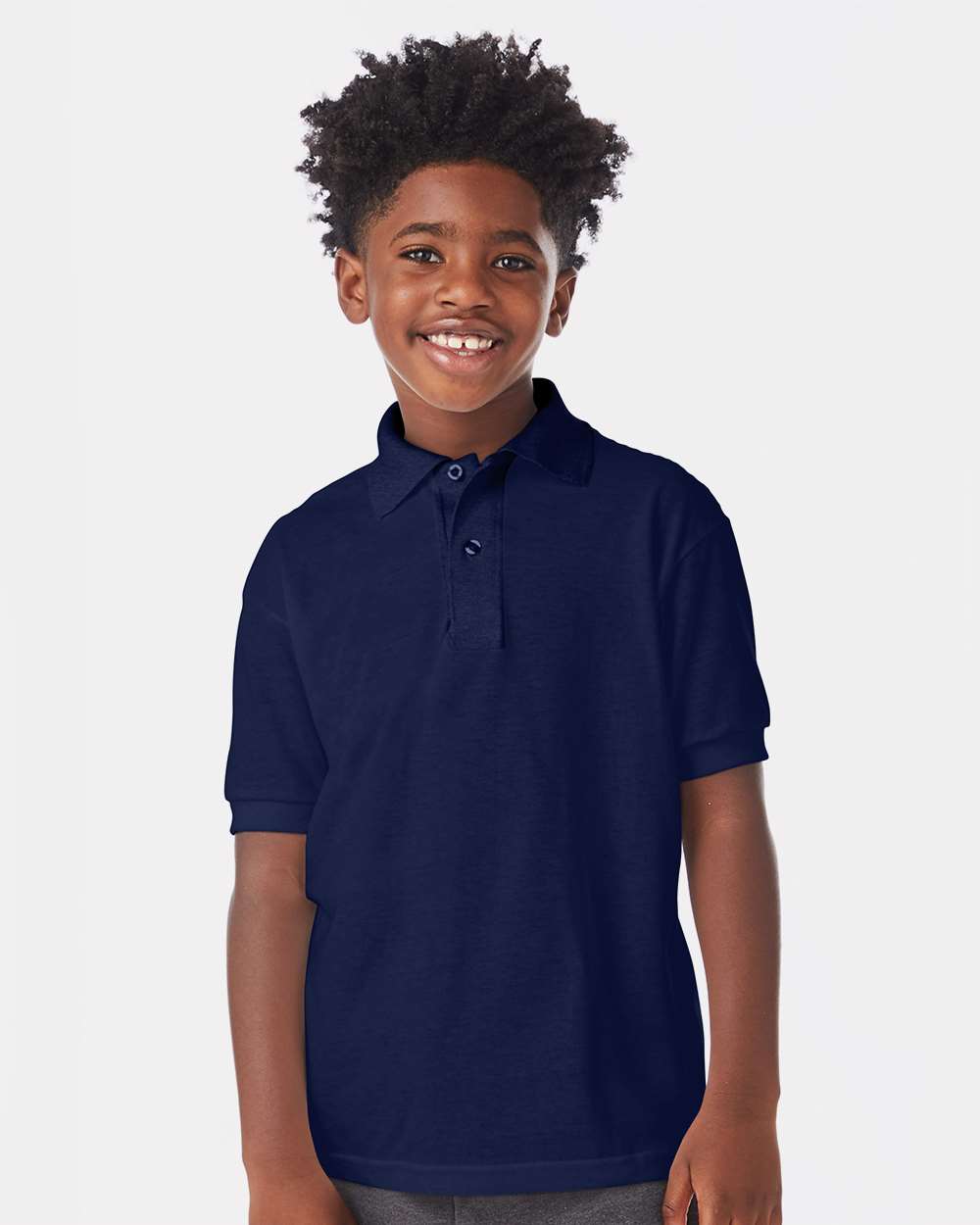 Hanes® Youth Ecosmart Jersey Polo