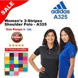 Adidas® Women's 3-Stripes Shoulder Polo
