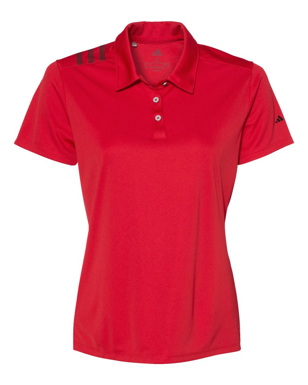 Adidas® Women's 3-Stripes Shoulder Polo