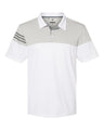 Adidas® Heathered 3-Stripes Colorblocked Polo