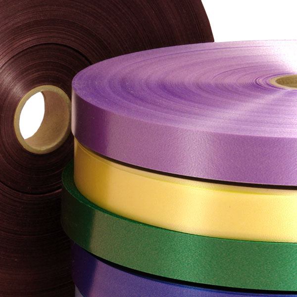 Satin Finish Poly Ribbon 3/4 '' X 250 yd Chocolate Color