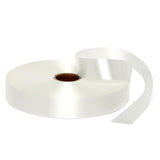 Satin Finish Poly Ribbon 1 1/4 '' X 250 yd White Color