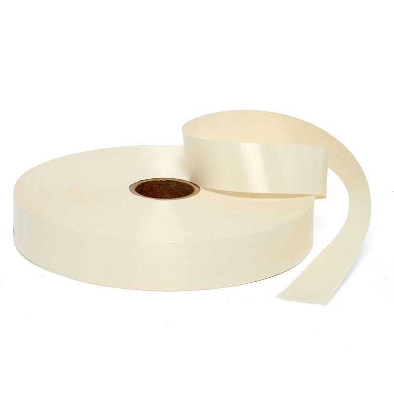 Satin Finish Poly Ribbon 1 1/4 '' X 250 yd Ivory Color