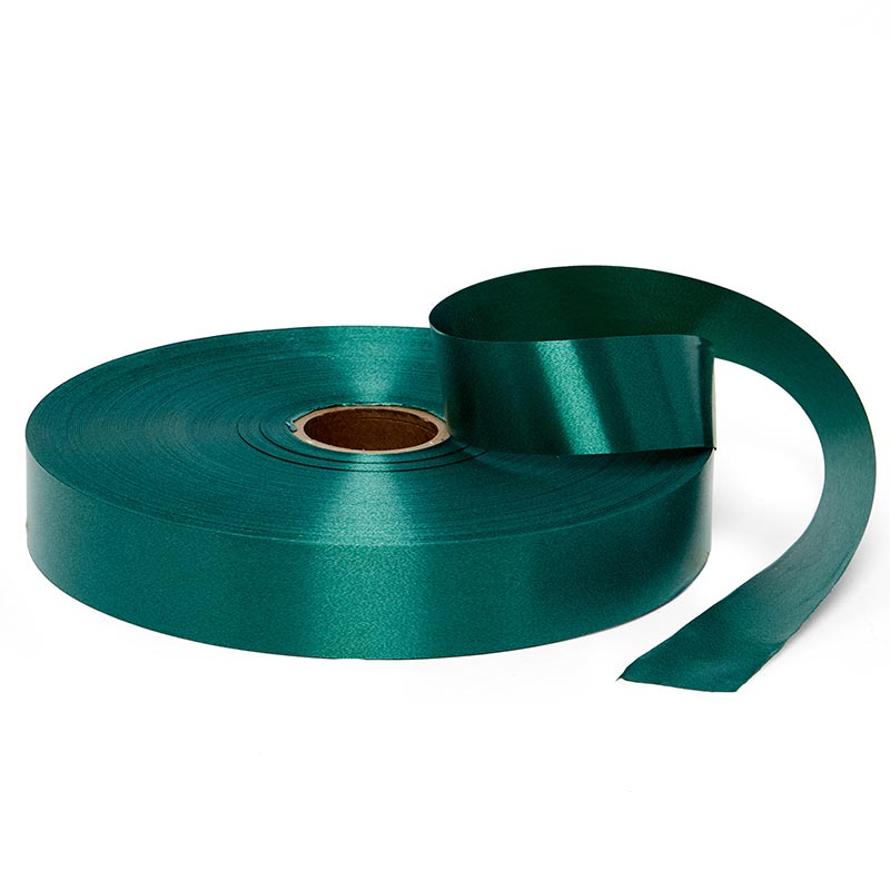 Satin Finish Poly Ribbon 1 1/4 '' X 250 yd Forest Green Color