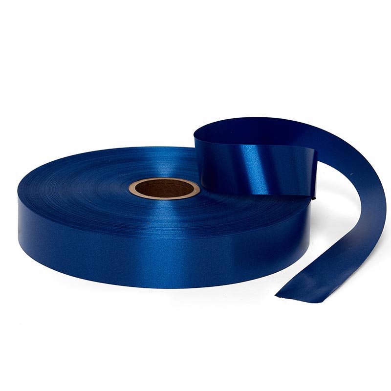 Satin Finish Poly Ribbon 1 1/4 '' X 250 yd Navy Color