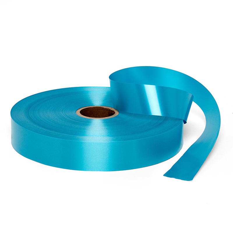Satin Finish Poly Ribbon 1 1/4 '' X 250 yd Turquoise Color