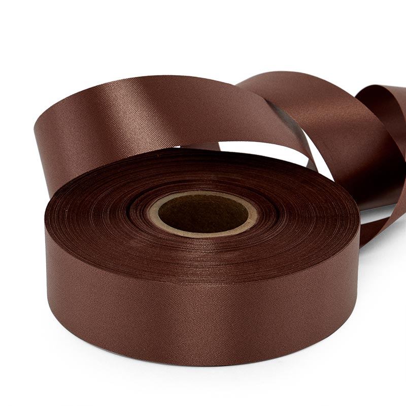 Embossed Floral Poly Ribbon – Chocolate, 2 3/4'' x 100 yd (1 Roll)