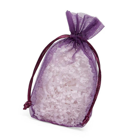 Flat Bottom Organza Bags 3 1/2''x1''x5 1/2'' for Luxury Gift Wrapping