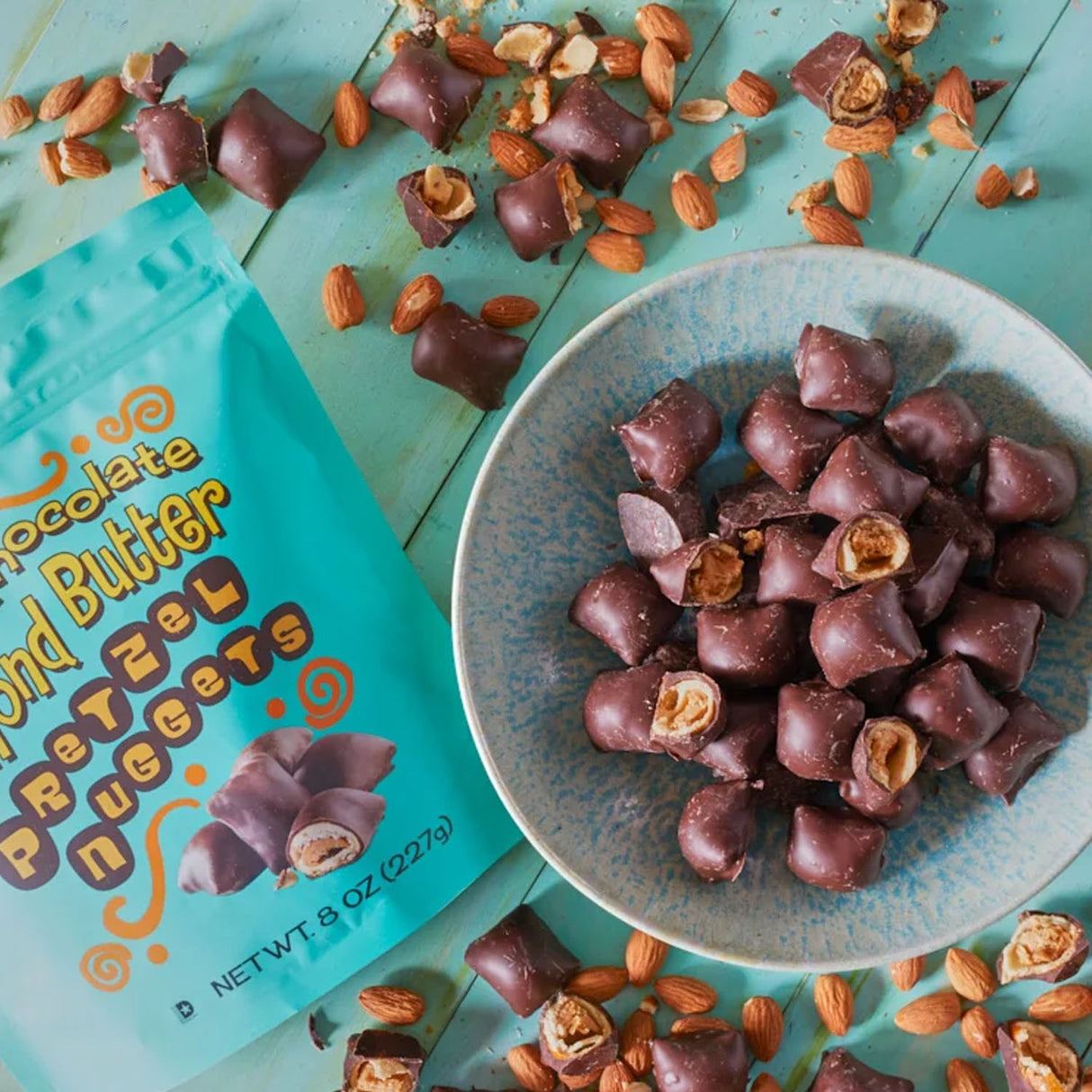 Trader Joe’s Dark Chocolate Almond Butter Pretzel Nuggets 8 oz