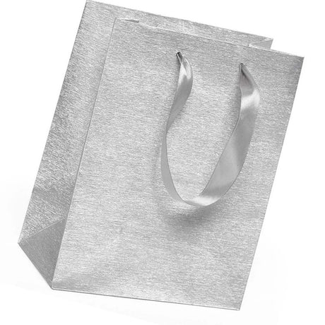Metallic Euro Totes Brushed Finish 7'' X 3 7/8'' X 9 1/16'' Sturdy