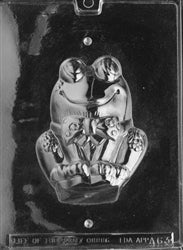 3D Frog Chocolate Mold - Front