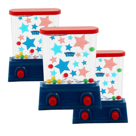 3 1/4" x 5" Patriotic Red, White & Blue Water Games Set 12 Pieces