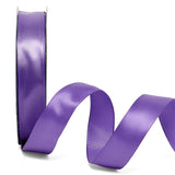 Woven-In Wired Satin Ribbon 7/8 '' X 25 yd Dark Purple Color
