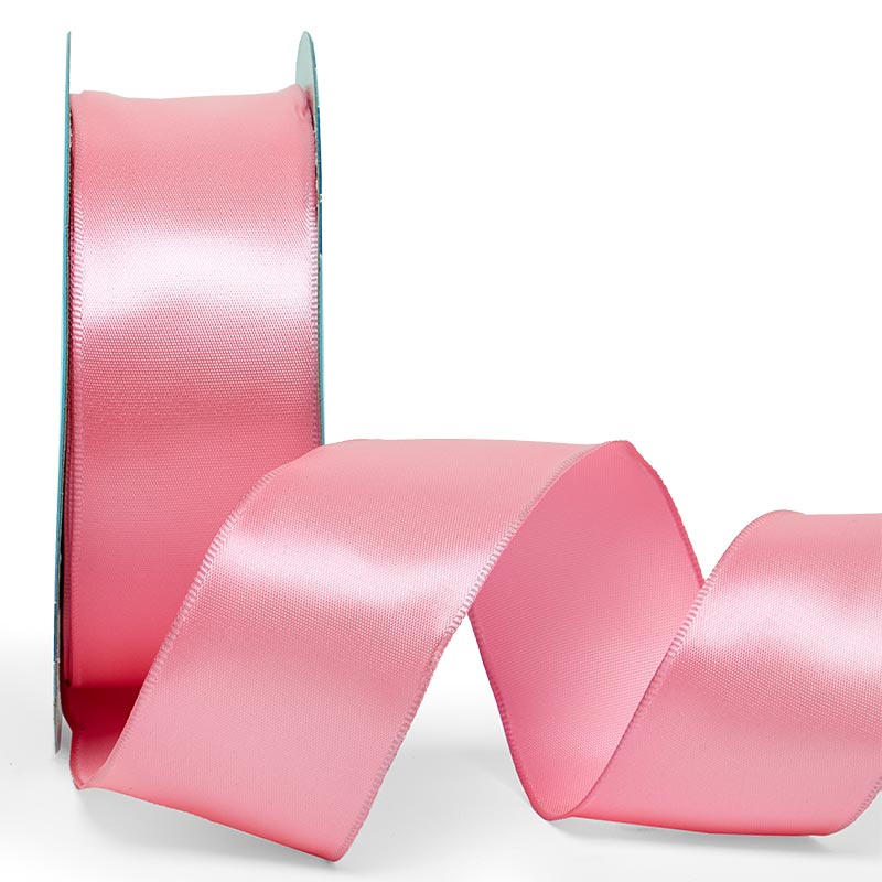 Woven-In Wired Satin Ribbon 1 1/2 '' X 25 yd Bubblegum Color