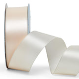 Woven-In Wired Satin Ribbon 1 1/2 '' X 25 yd Ivory Color