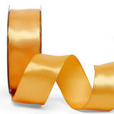 Woven-In Wired Satin Ribbon 7/8 '' X 25 yd Gold Color