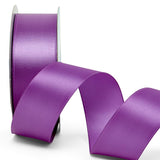Woven-In Wired Satin Ribbon 1 1/2 '' X 25 yd Purple Color