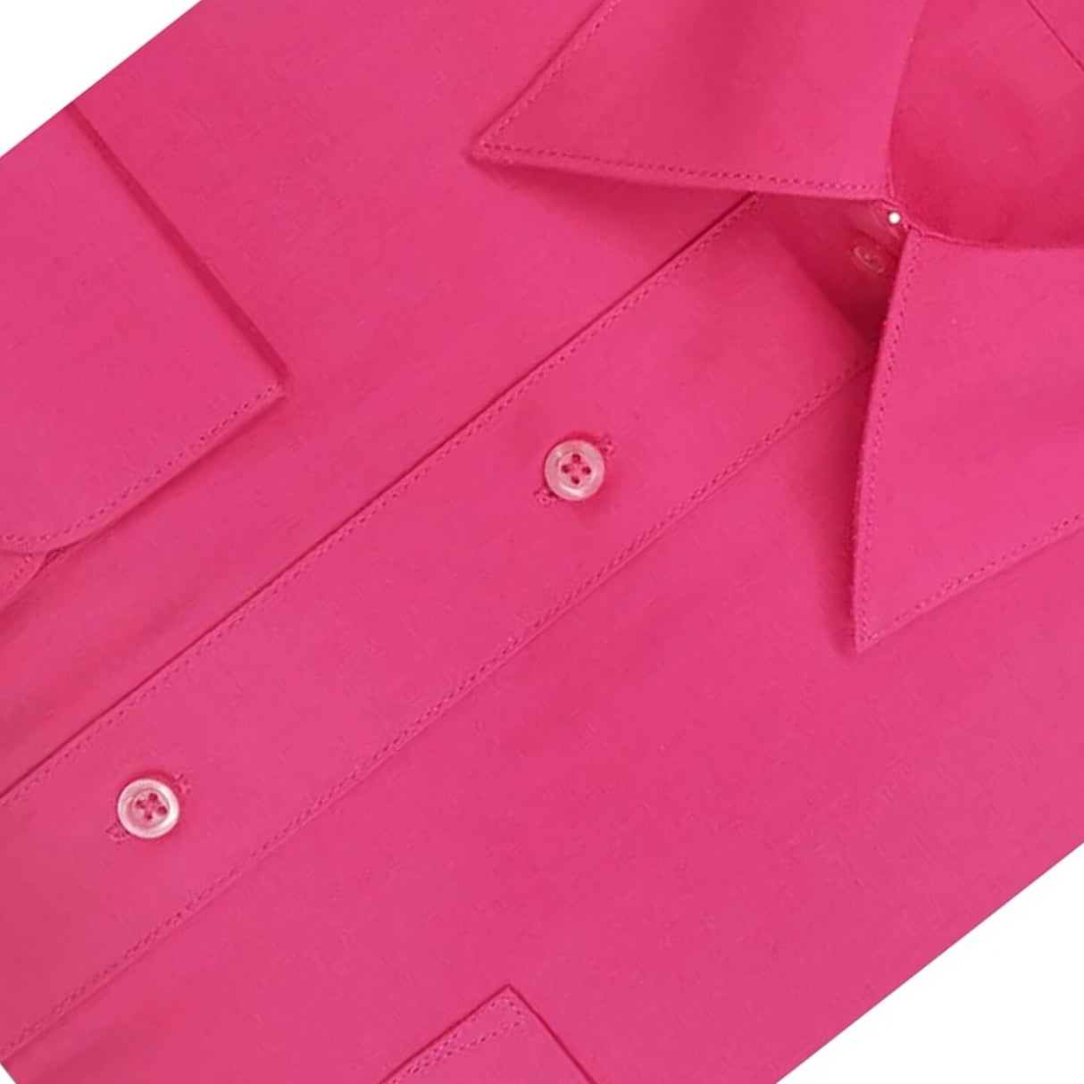 Fuchia Long Sleeve Polo Shirt