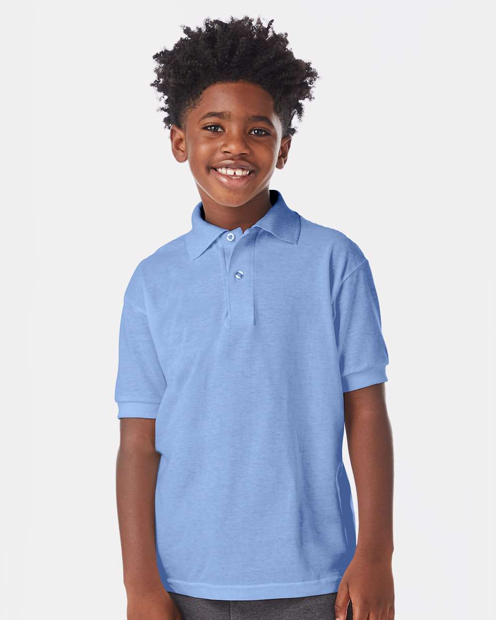 Hanes® Youth Ecosmart Jersey Polo