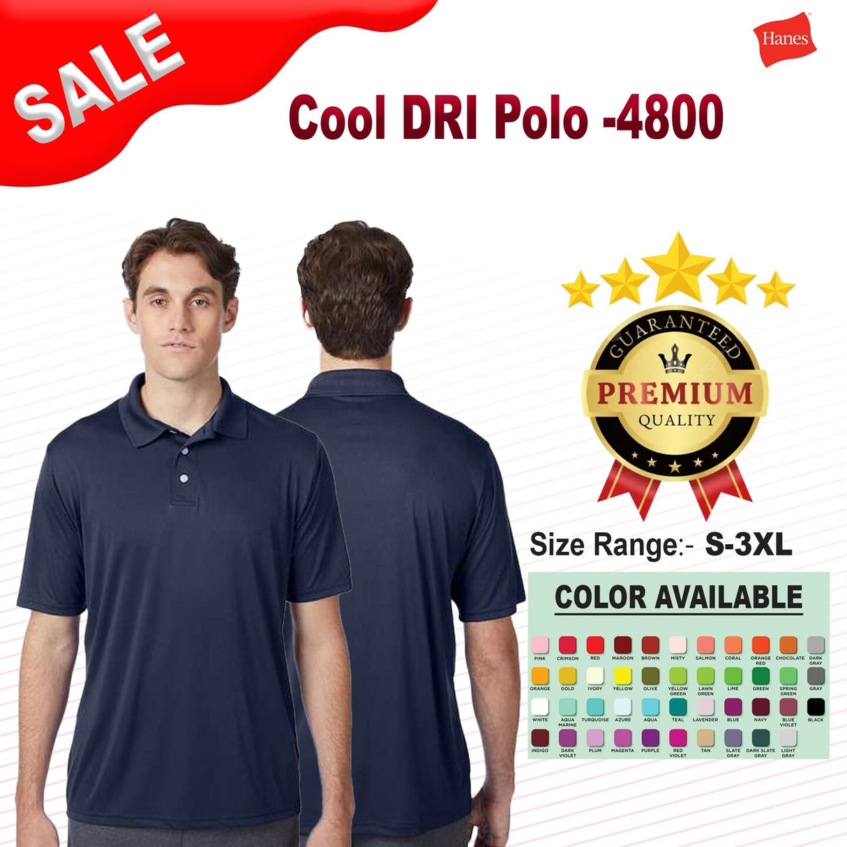 Hanes® Cool DRI Polo