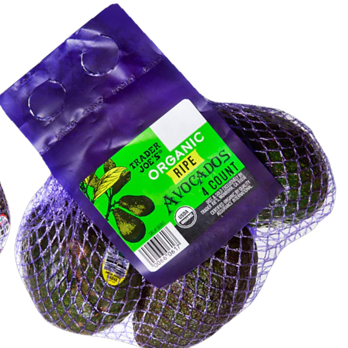 Fresh Organic Avocado 4 count 1 Each