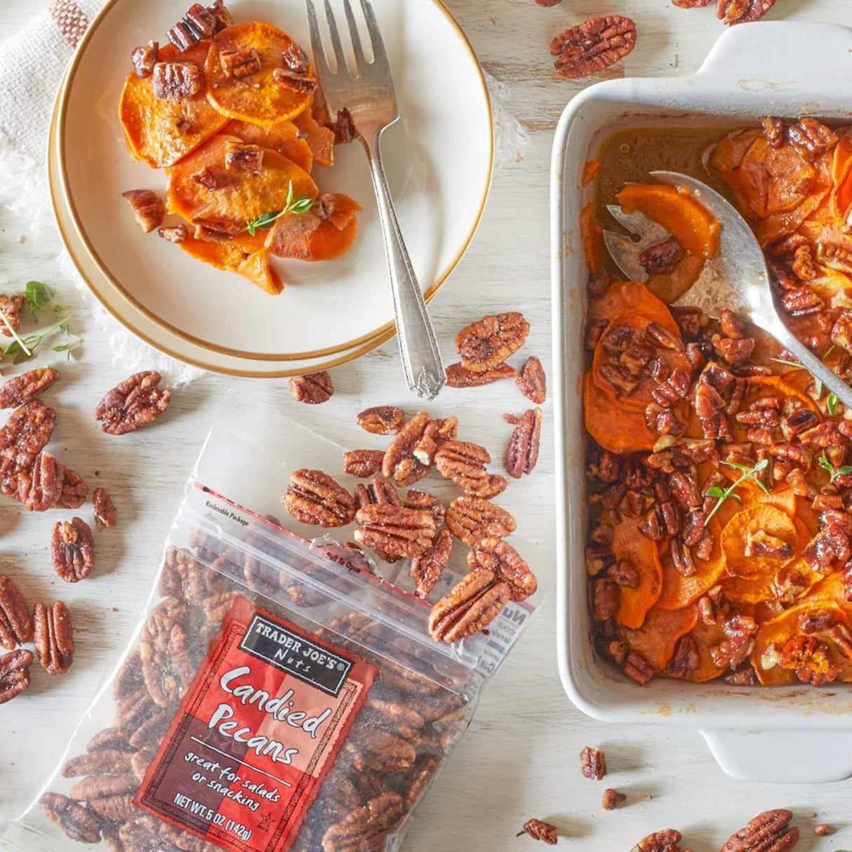 Candied Pecans – Sweet & Crunchy Snack, 5 oz