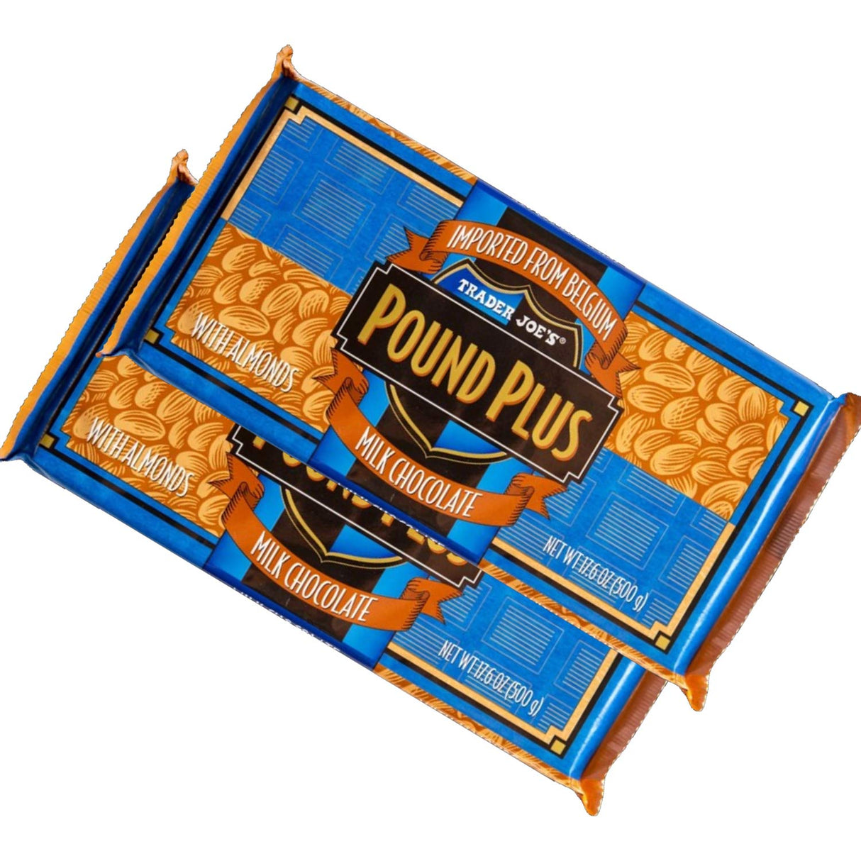 Pound Plus Milk Chocolate Bar with Almonds /17.6 Oz