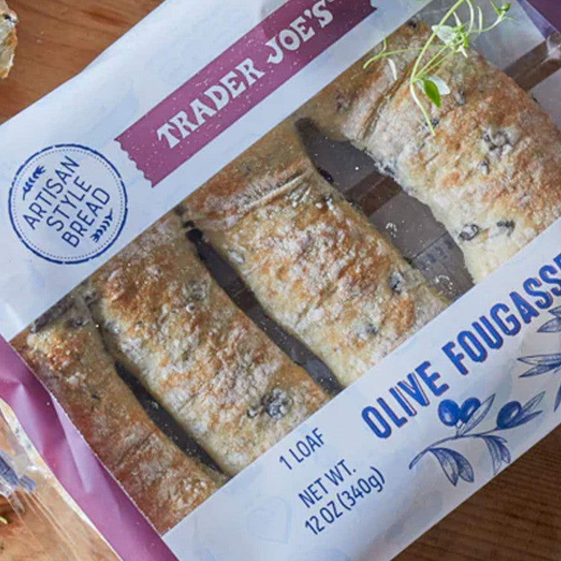 Olive Fougasse 12 oz Rustic & Flavorful