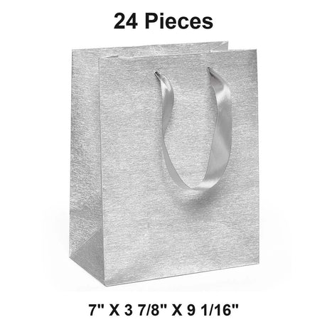 Metallic Euro Totes Brushed Finish 7'' X 3 7/8'' X 9 1/16'' Sturdy