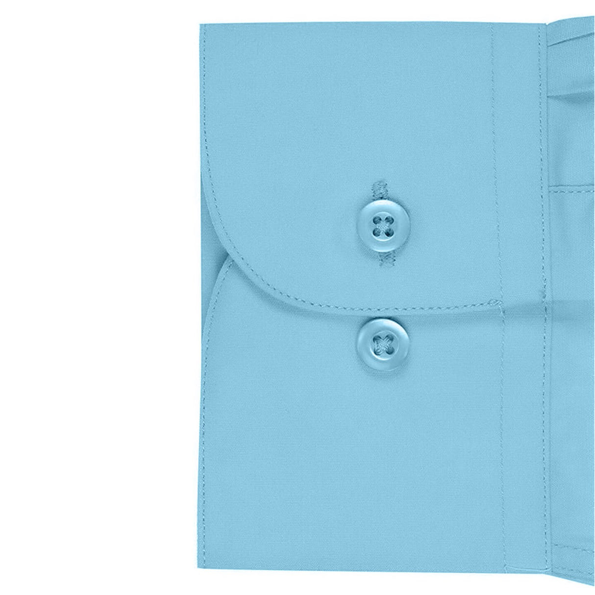 Mens Slim Fit Long Sleeve Polo Shirt Light Blue