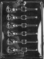 Tea Rose Lolly Chocolate Mold - LPF028
