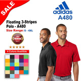 Adidas® Floating 3-Stripes Polo
