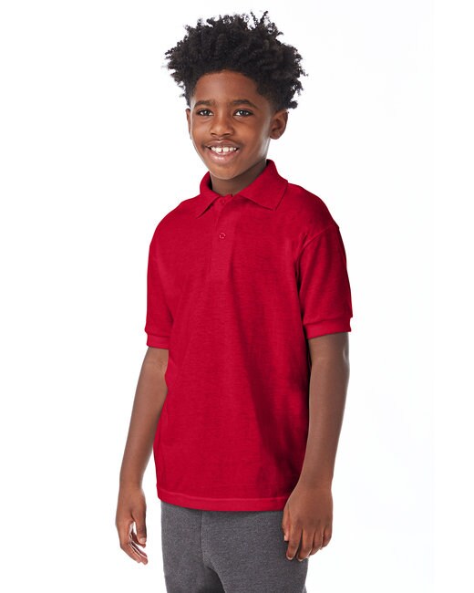 Hanes® Youth EcoSmart Jersey Knit Polo